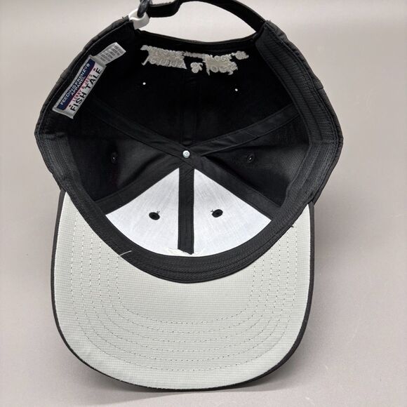 Lenny & Joe’s Fish Tale Hat Feeding Frenzy Apparel Black Baseball Cap UPF 50+ - Picture 3 of 7